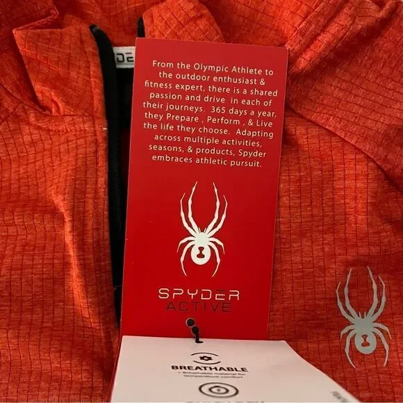 š Spyder Menās Mockneck RaglanāSleeveāPoloāsizeāSmall - Picture 6 of 14